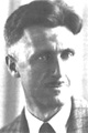[George Orwell photo-portrait]