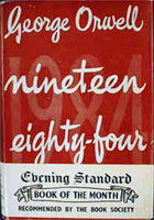 [George Orwell: 'Nineteen Eighty-Four'. Front cover page.]