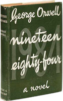 [George Orwell: 'Nineteen Eighty-Four'. Front cover page.]