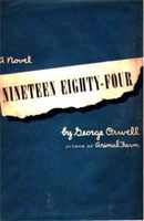 [George Orwell: 'Nineteen Eighty-Four'. Front cover page.]