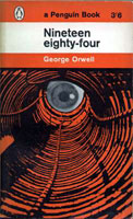 [George Orwell: 'Nineteen Eighty-Four'. Front cover page.]