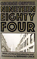 [George Orwell: 'Nineteen Eighty-Four'. Front cover page.]