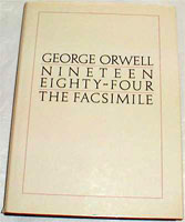 [George Orwell: 'Nineteen Eighty-Four'. Front cover page.]
