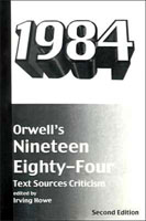 [George Orwell: 'Nineteen Eighty-Four'. Front cover page.]