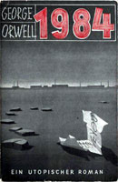 [George Orwell: 'Nineteen Eighty-Four'. Front cover page.]