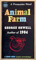 [George Orwell: 'Animal Farm: A Fairy Story'. Front cover page.]