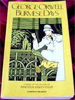 [George Orwell: 'Burmese Days'. Front cover page.]