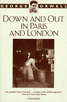 [George Orwell: 'Down and Out in Paris and London'. Front cover page.]