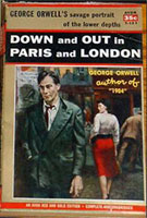 [George Orwell: 'Down and Out in Paris and London'. Front cover page.]