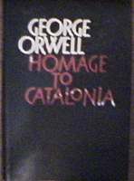 [George Orwell: 'Homage to Catalonia'. Front cover page.]