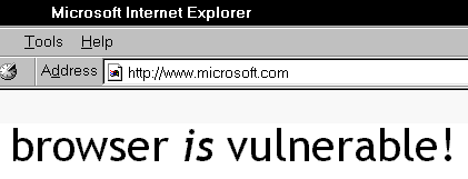 [Win IE - vulnerable browser]