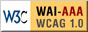 [Triple-A conformance icon, W3C-WAI Web Content Accessibility Guidelines 1.0]