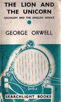 'The Lion and the Unicorn: Socialism and the English Genius' (front cover)